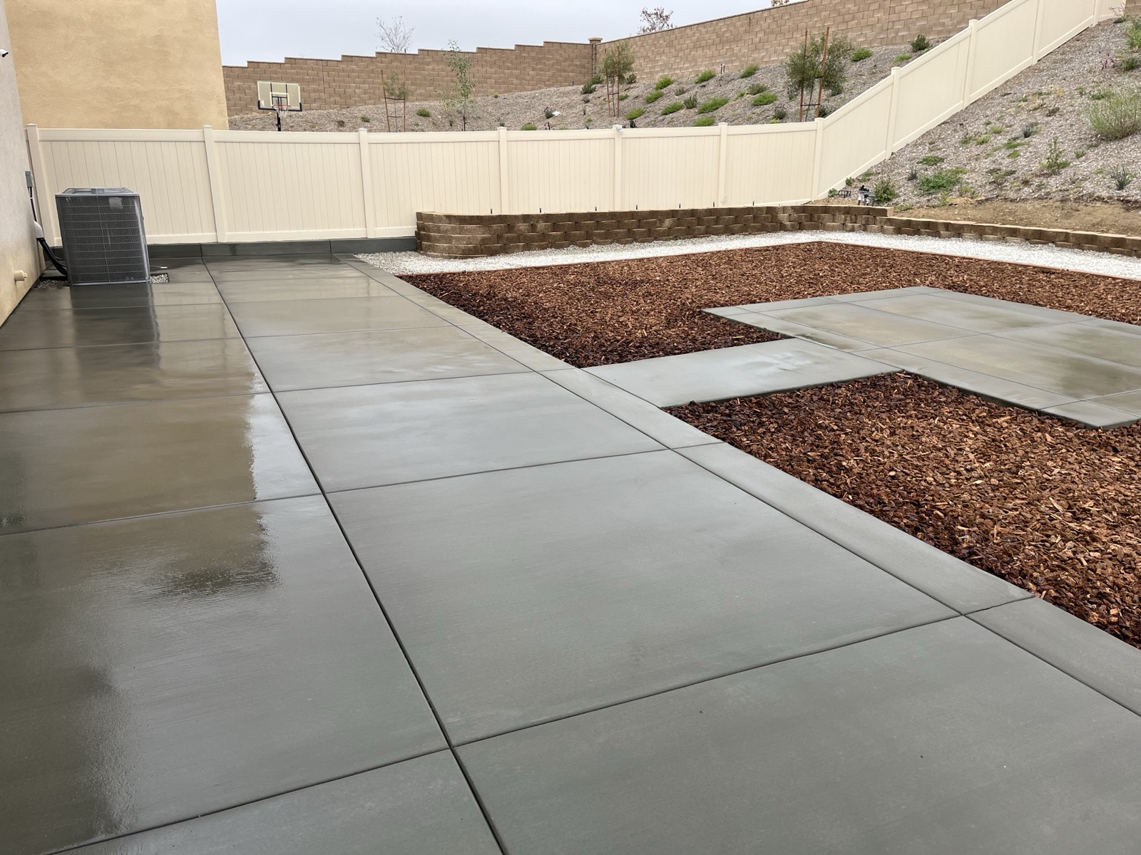 Concrete work by SoCal Artificial Turfs in the Inland Empire