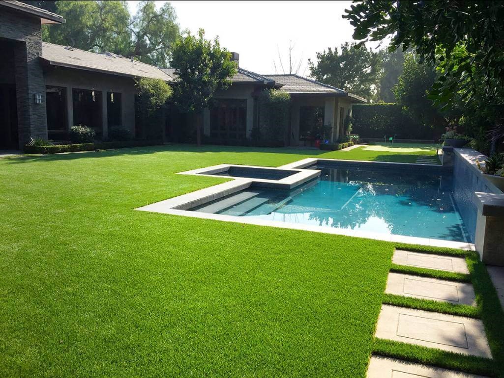 artificial turf around pool in Temecula CA